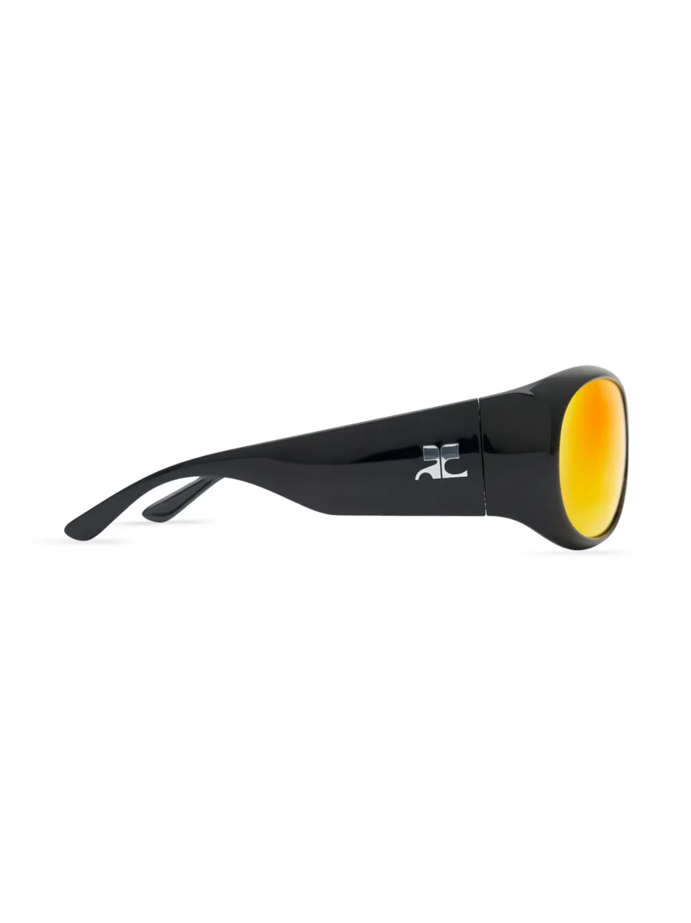 Courrèges Hybride 01 zonnebril Zwart