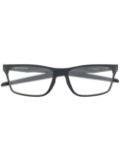 Oakley logo-plaque rectangle-frame glasses - Black