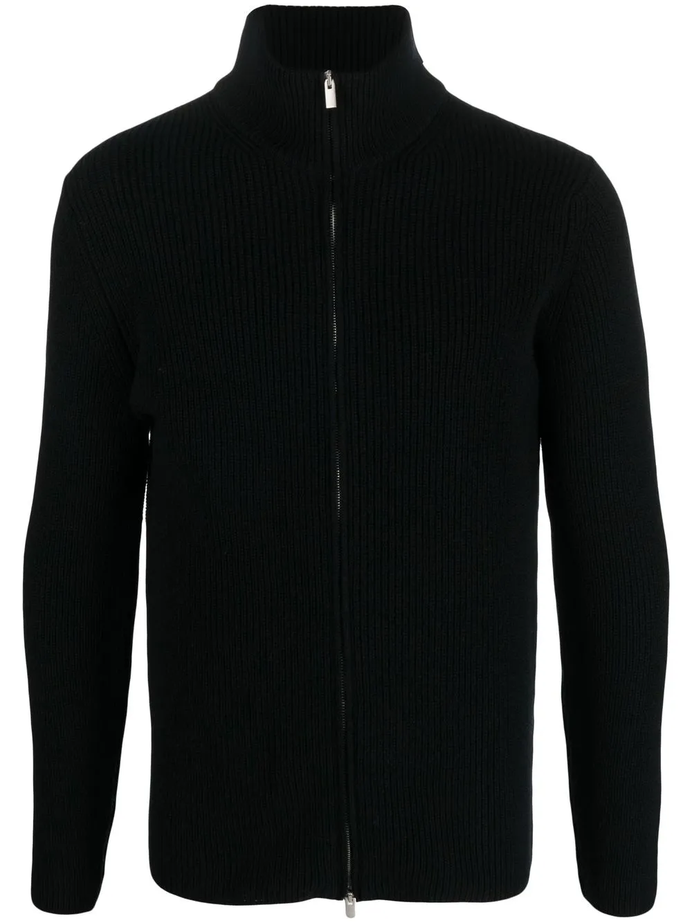 

Dell'oglio front zip-fastening knit cardigan - Black