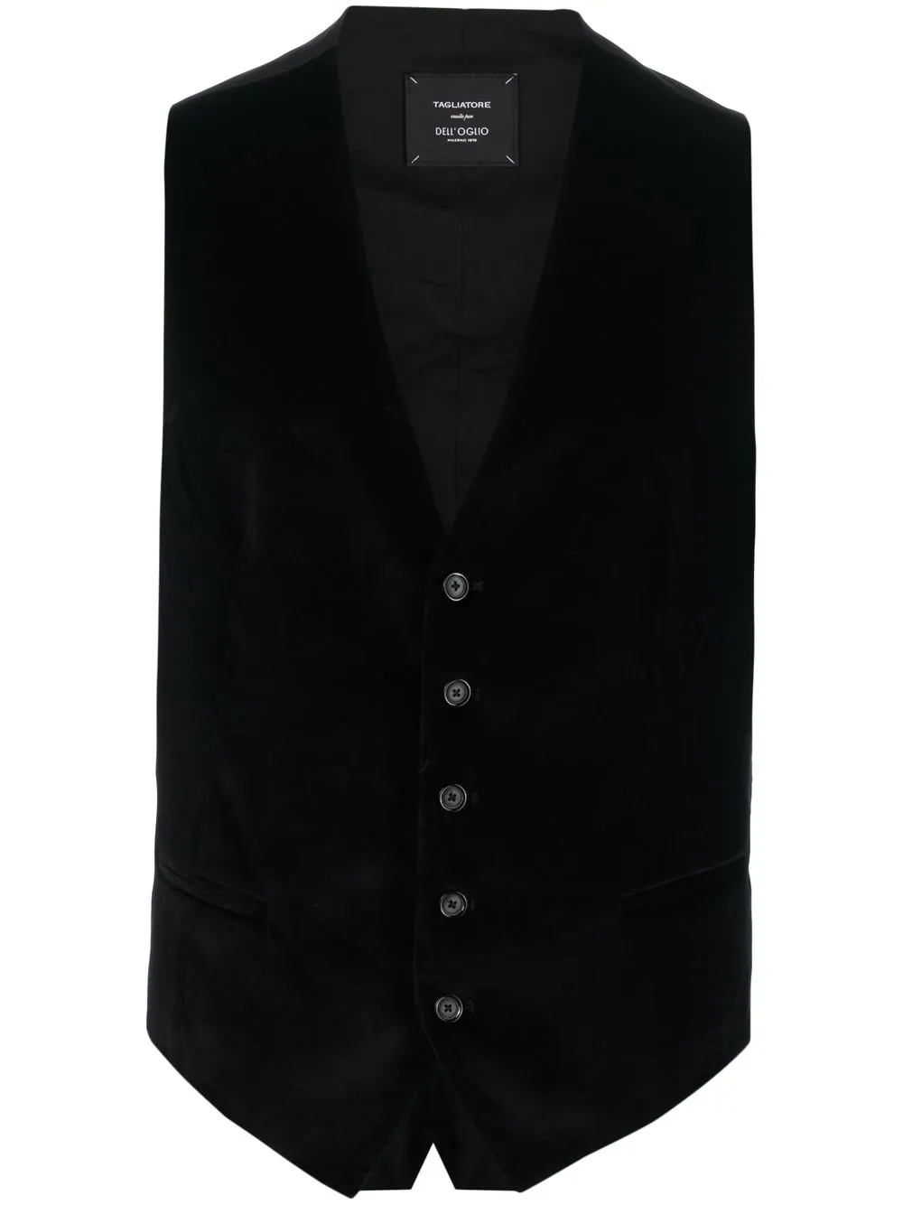 

Tagliatore chaleco con botones y paneles - Negro