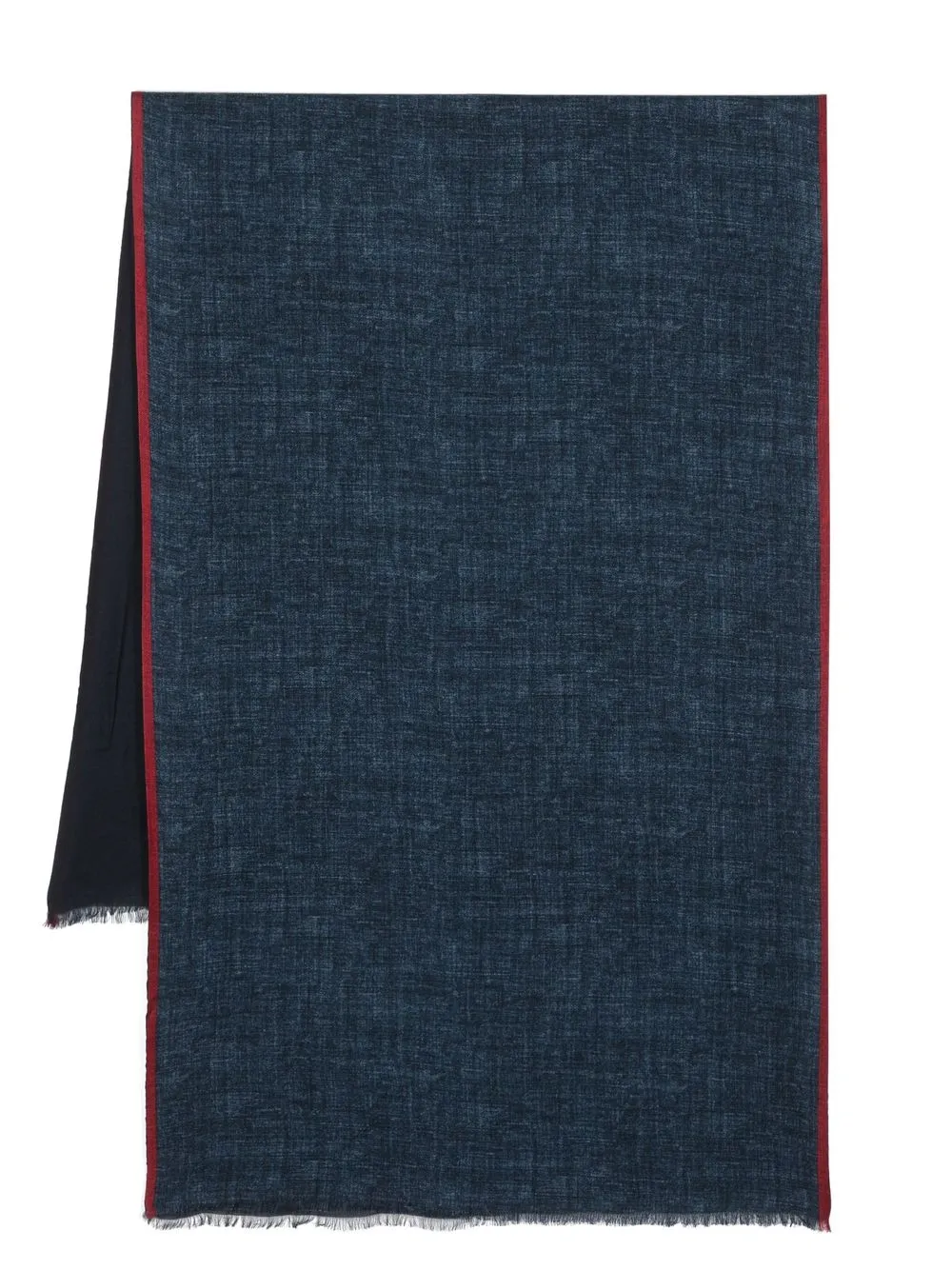 

Dell'oglio two-tone frayed scarf - 8 BLUE