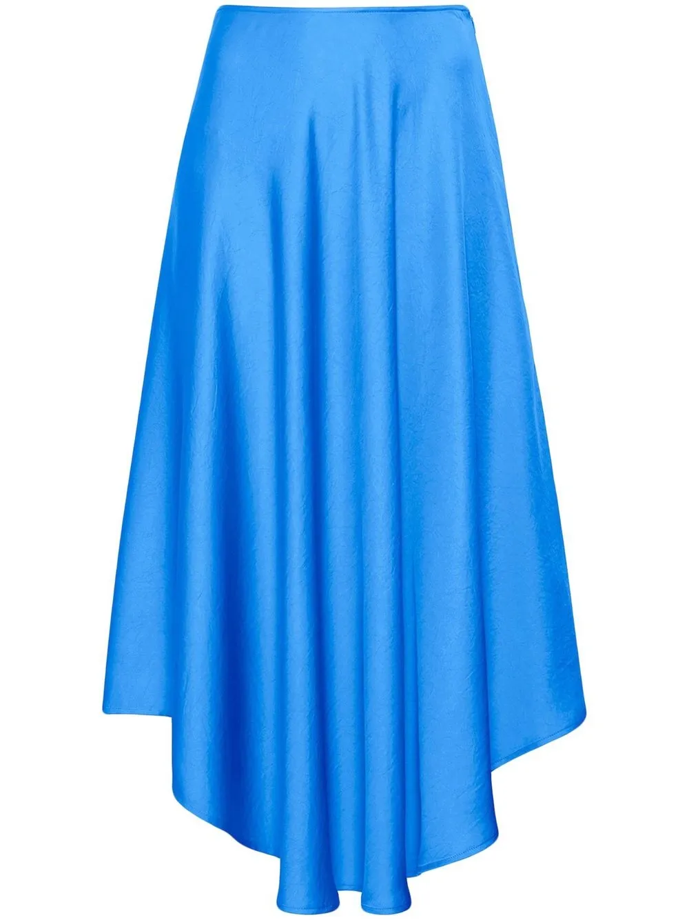 

LAPOINTE satin asymmetric midi skirt - Blue