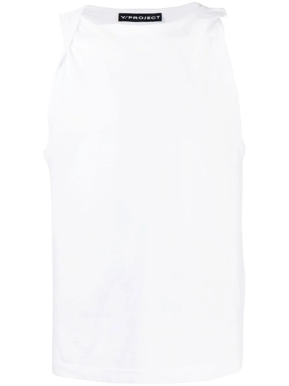 

Y/Project twist-shoulder tank top - White