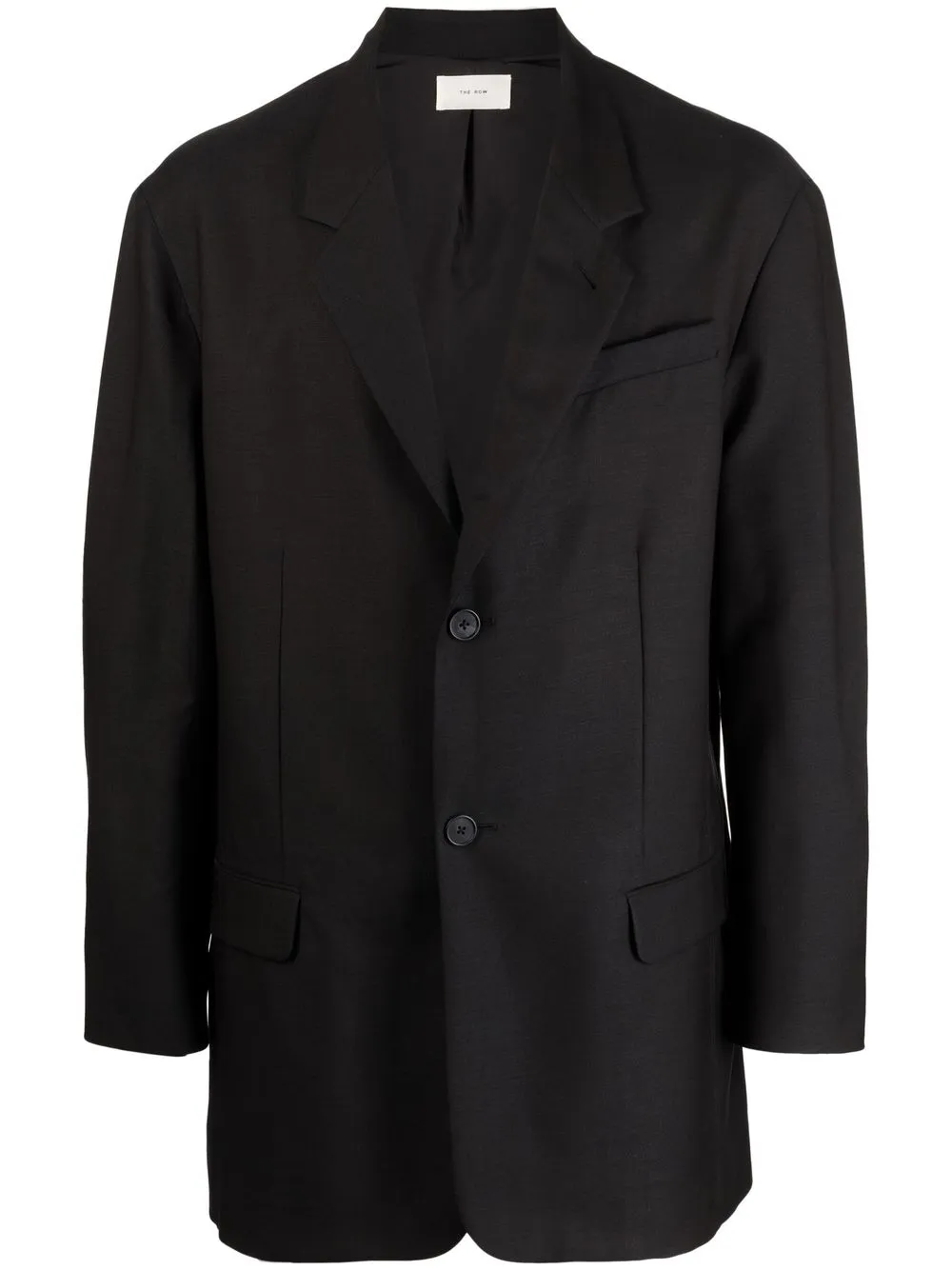 

The Row single-breasted wool-blend blazer - Black