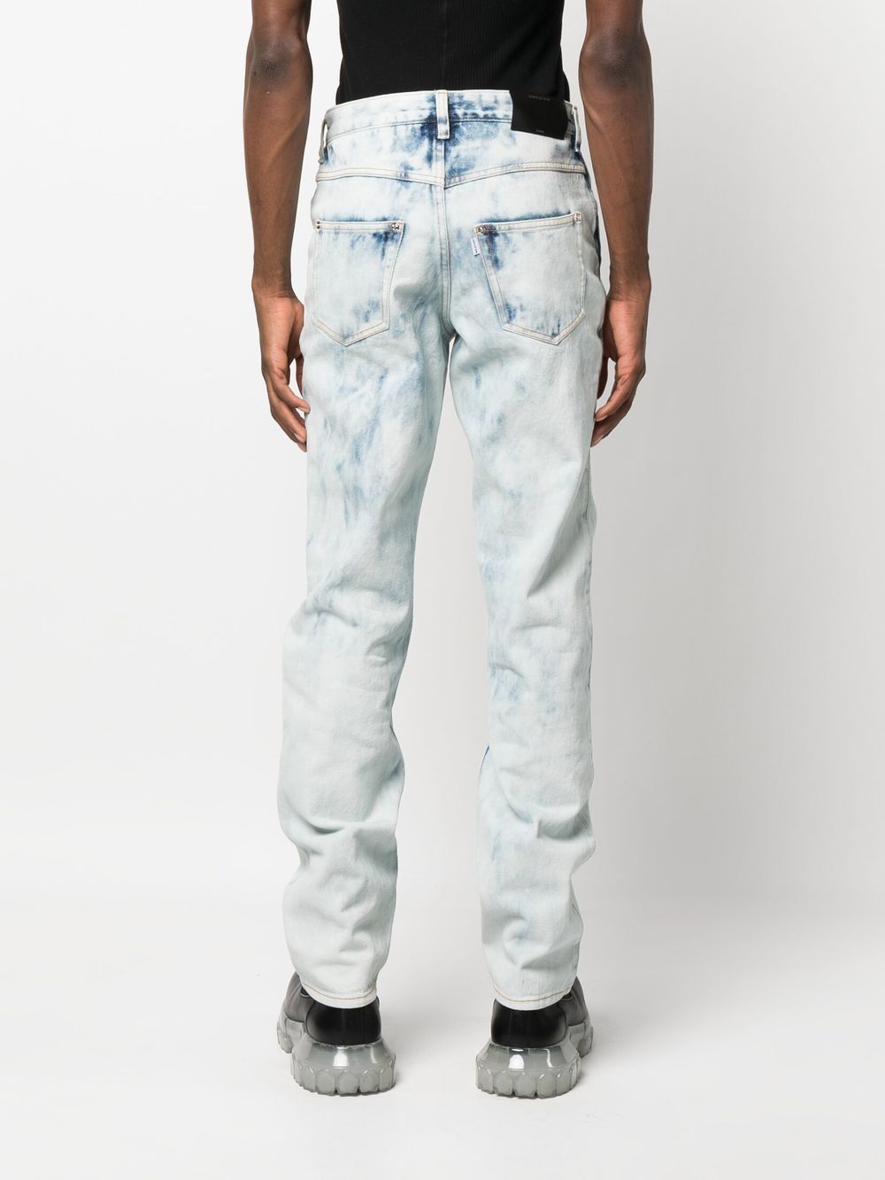 Shop Juntae Kim Straight-leg Washed Jeans In Blue