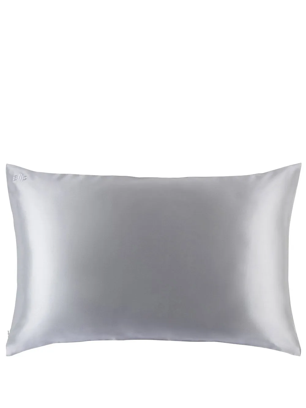 

Slip logo-embroidered silk pillowcase - Plateado