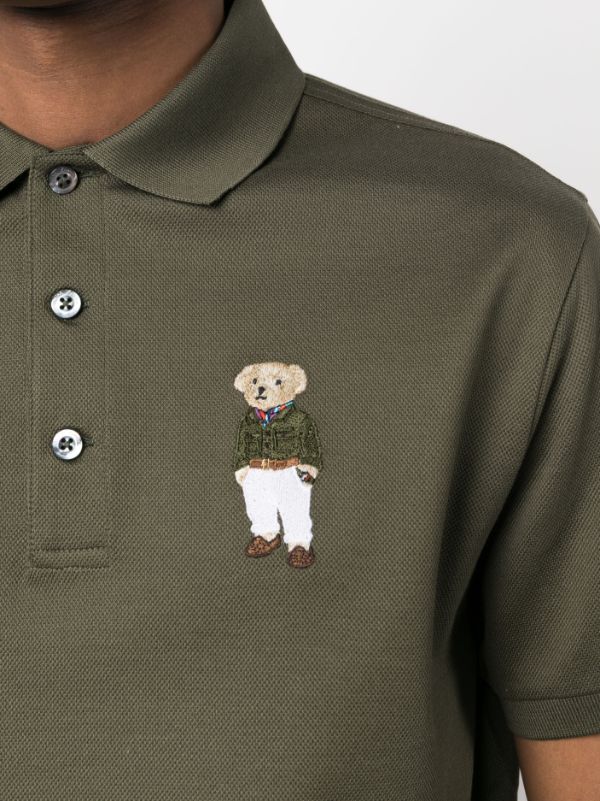Polo Ralph Lauren Polo Bear Embroidered Cotton Piqué Polo