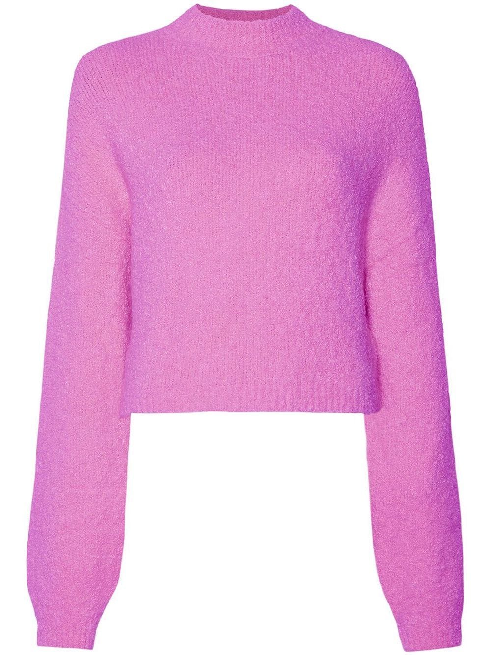 LAPOINTE LONG-SLEEVE CROPPED SWEATER