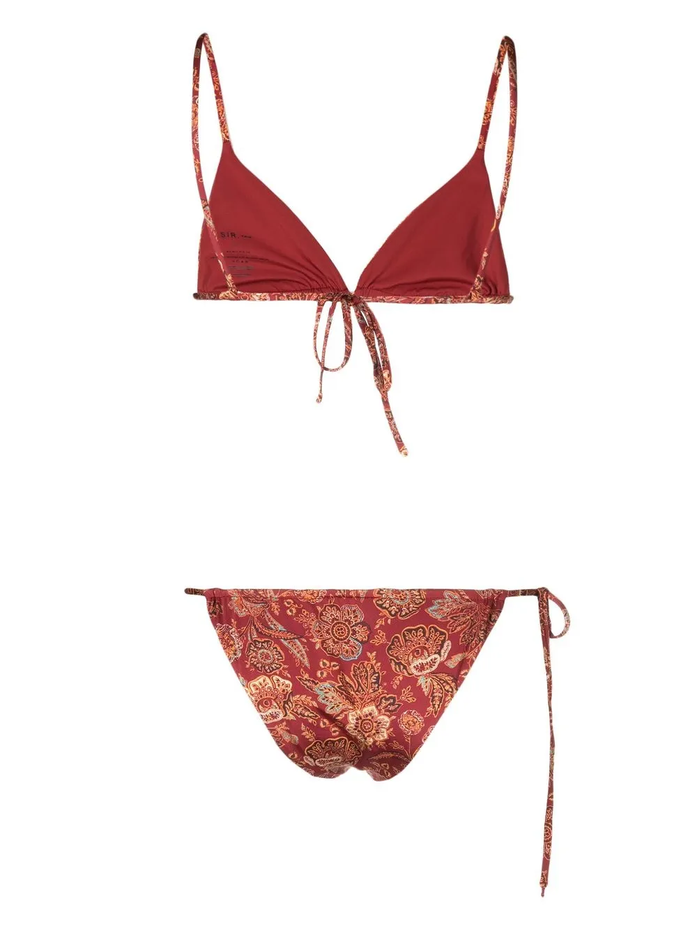 SIR. Idalia floralprint Bikini Top Farfetch