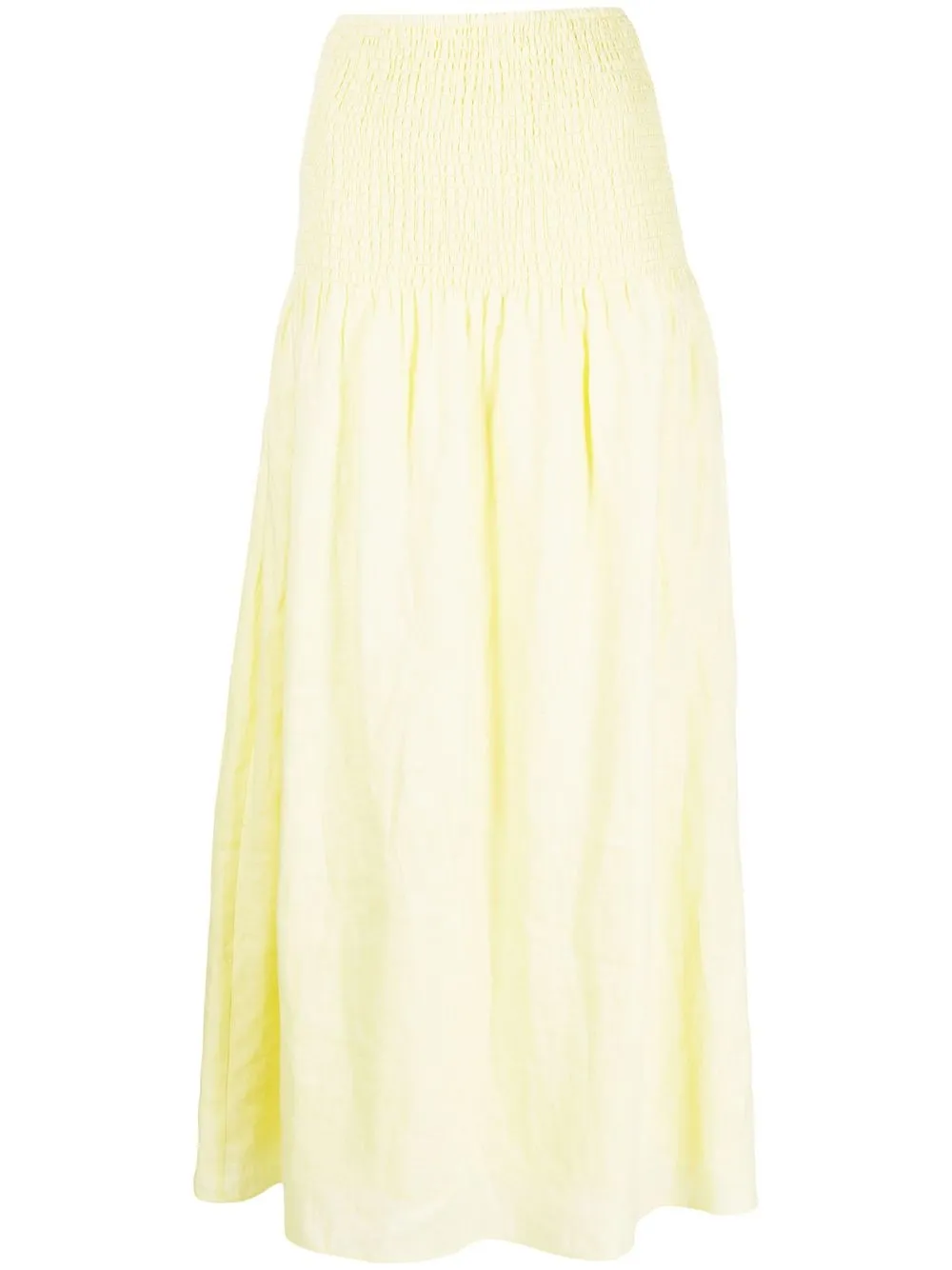 

SIR. Francesca shirred maxi skirt - Yellow