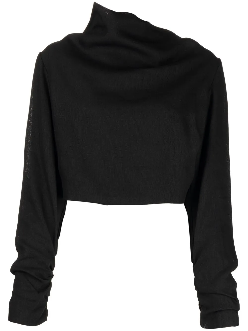 

SIR. Clemence cowl-neck draped top - Black