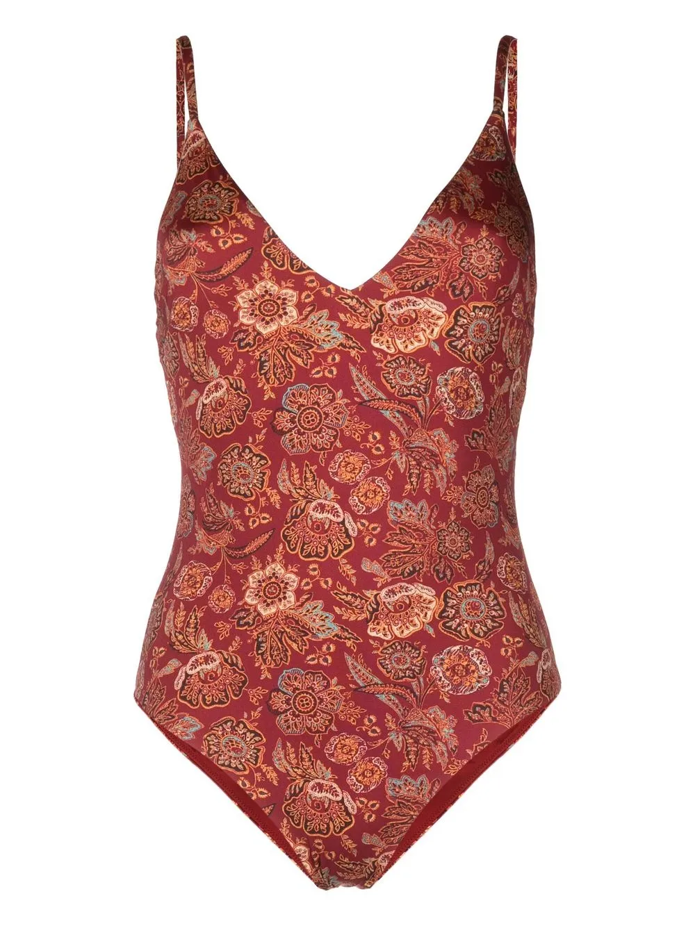 

SIR. Idalia floral-print swimsuit - Red