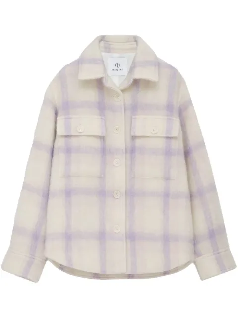 ANINE BING Phoebe checked shirt jacket