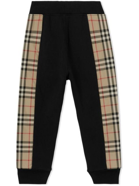 Vintage Check panelled track pants