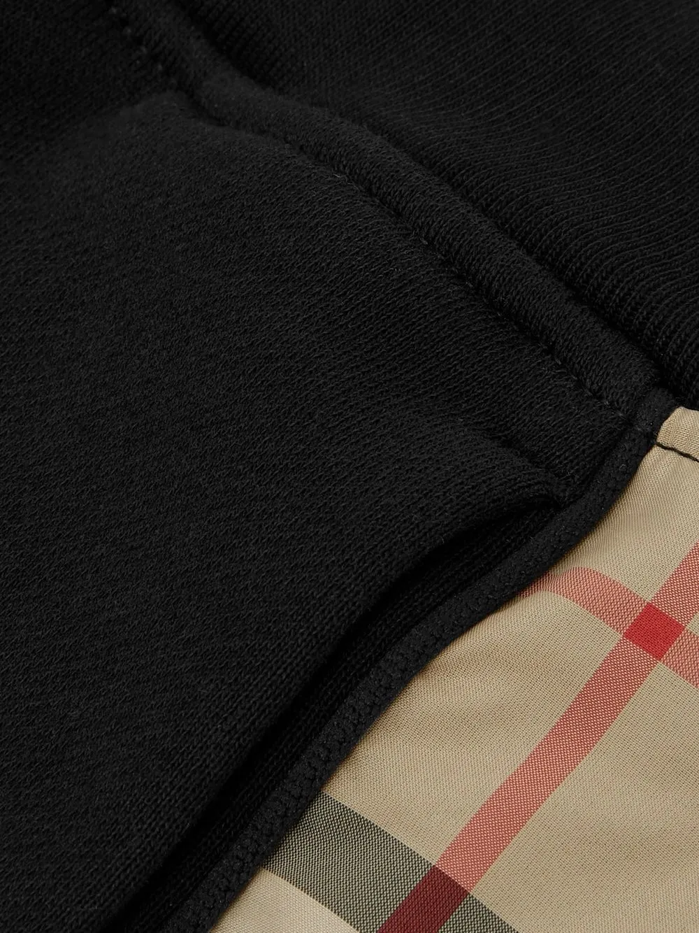 VINTAGE CHECK 拼接运动裤