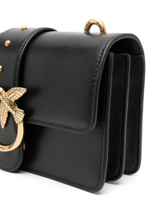 Pinko Love One Mini Leather Cross-Body Bag