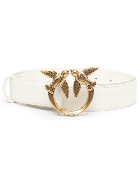 PINKO love bird leather belt