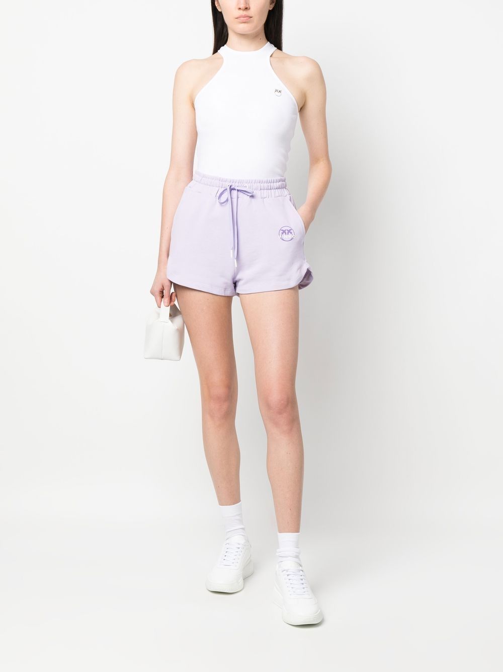 PINKO Shorts met trekkoord - Paars