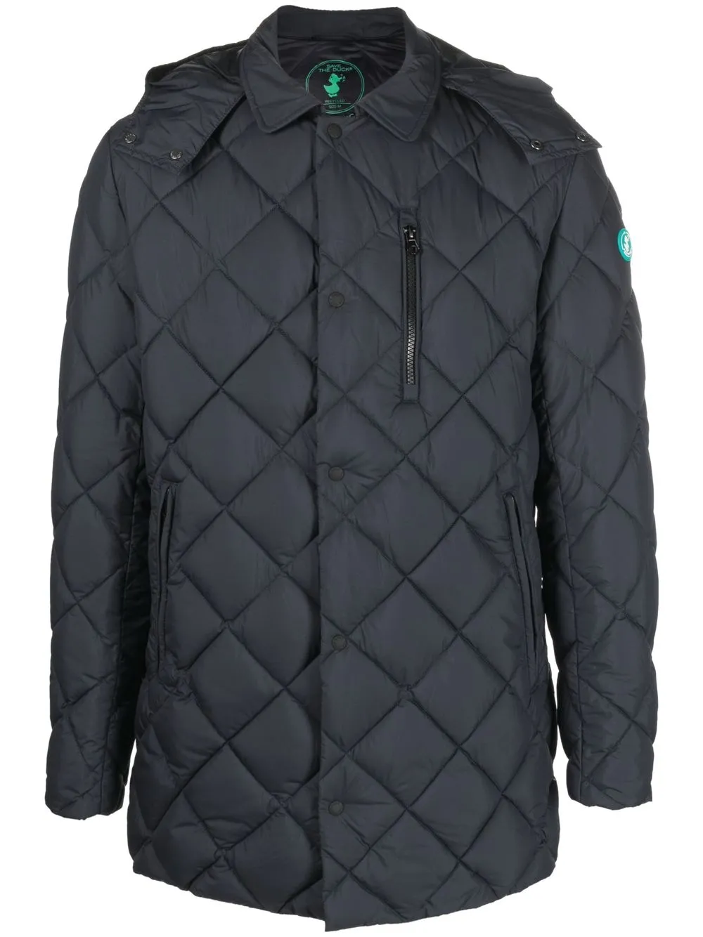 

Save The Duck diamond-quilted padded jacket - Blue