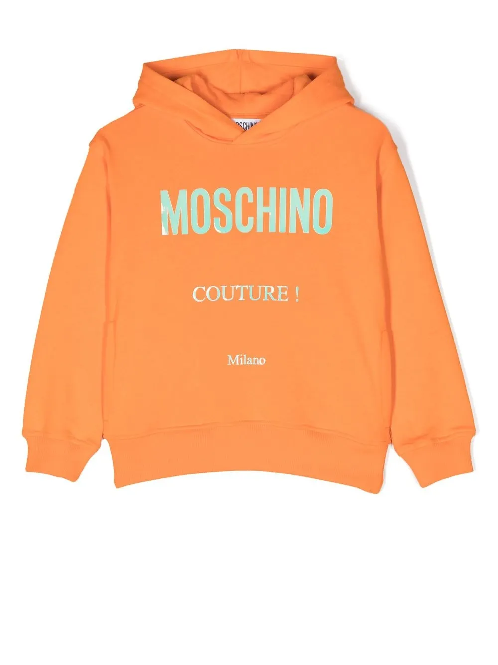 

Moschino Kids hoodie con logo estampado - Naranja