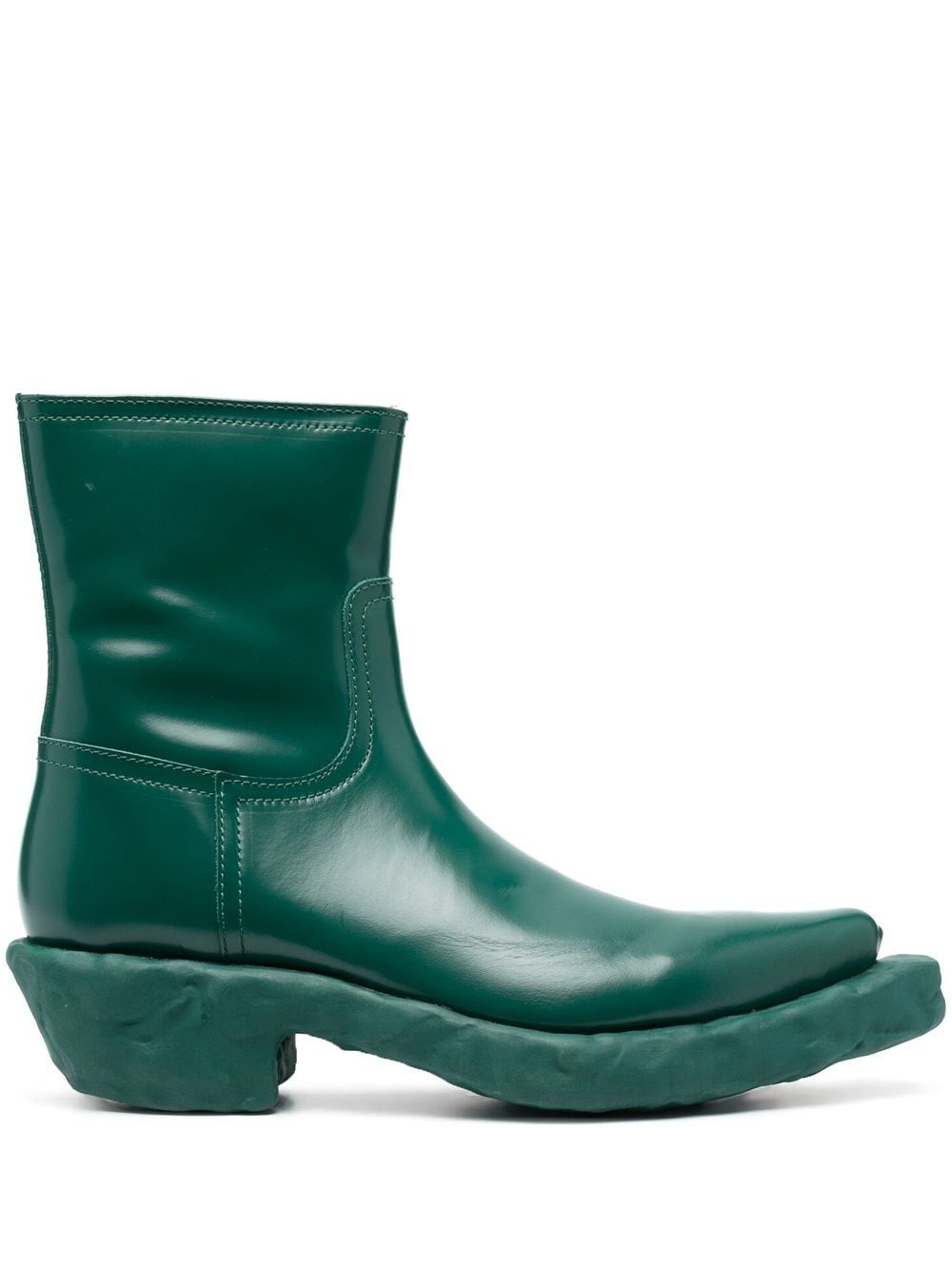Shop Camperlab 55mm Textured-sole Boots In Green
