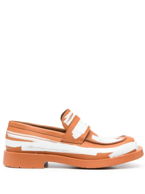 CamperLab paint-print loafers
