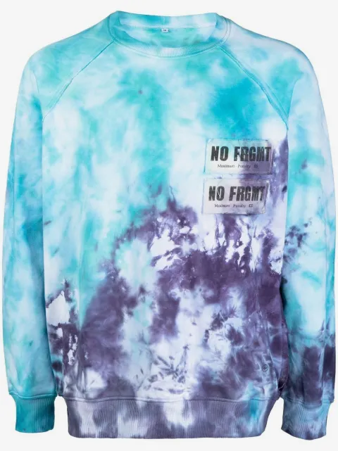 Stain Shade x Hiroshi Fujiwara sweatshirt med batiktryk