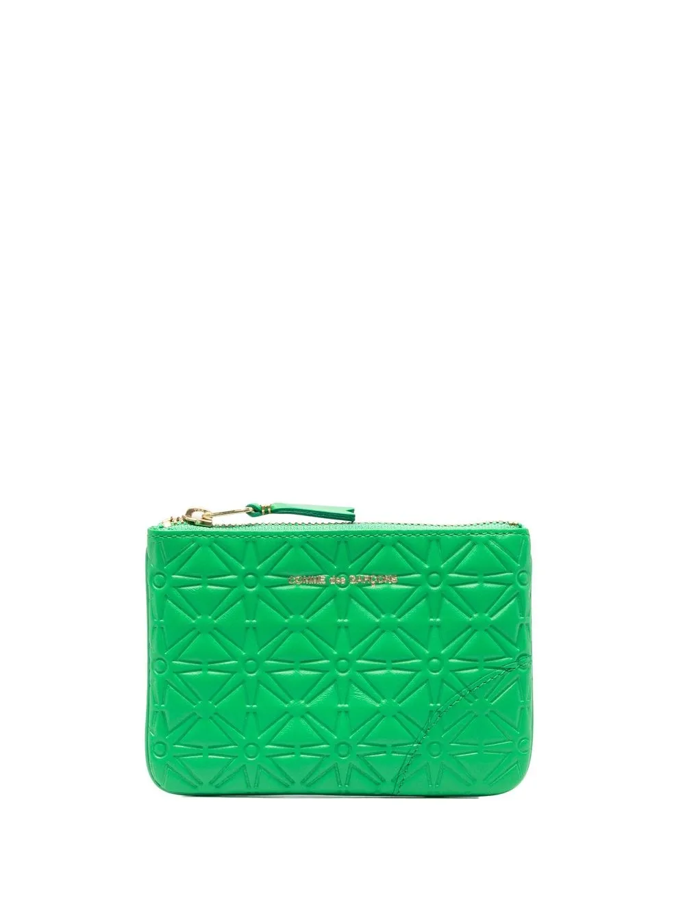 

Comme Des Garçons Wallet geometric-embossed leather wallet - Green