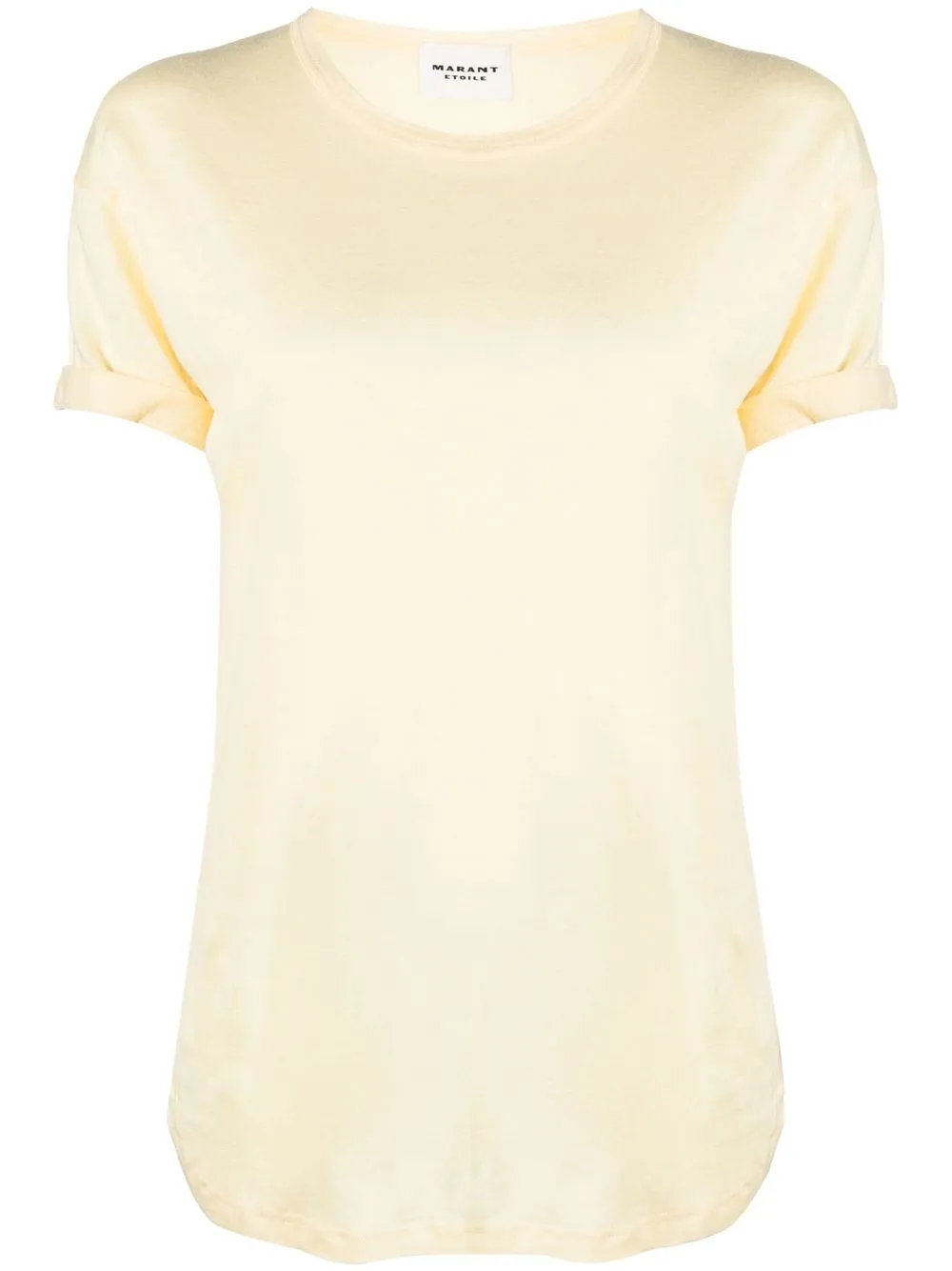 

Isabel Marant Étoile round-neck linen T-shirt - Yellow