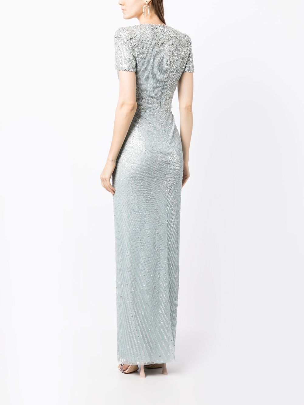 Affordable Jenny Packham embellished V-neck dress Women