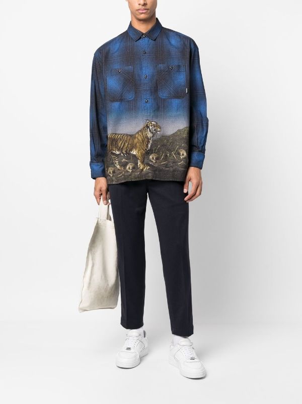 Louis Vuitton Tapestry Silk Long-sleeved Shirt