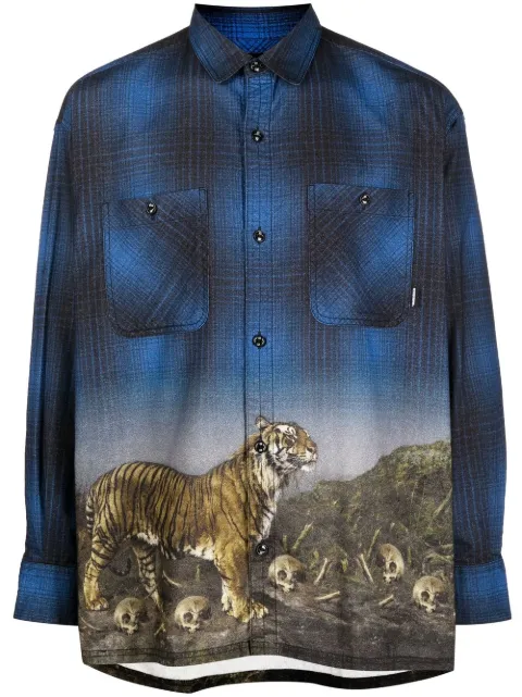 Neighborhood camisa con estampado de tigre