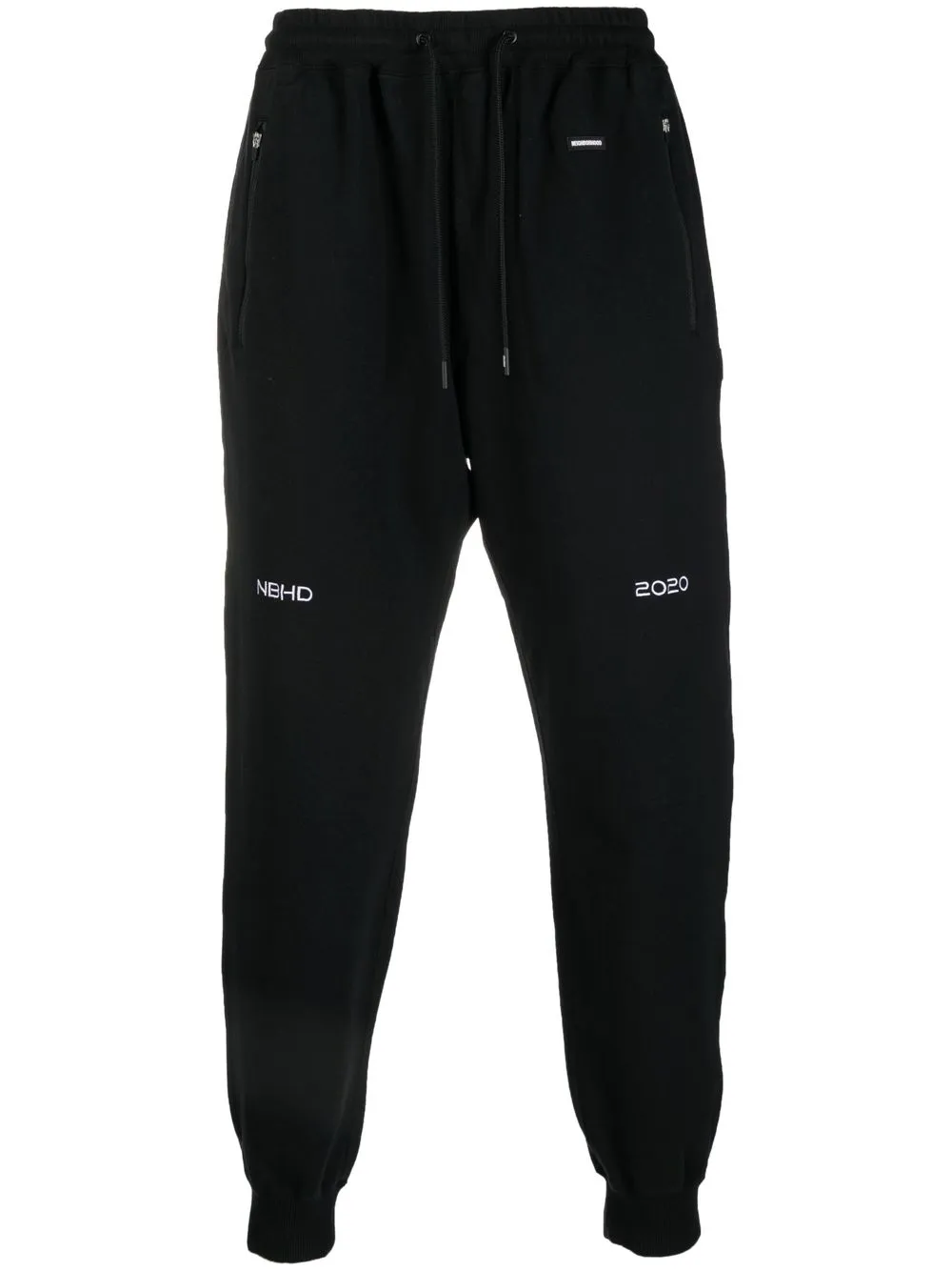 

Neighborhood logo embroidery track pants - Black