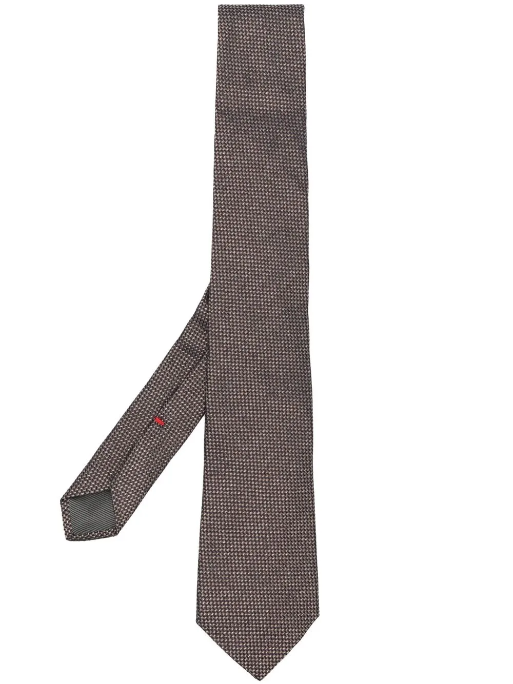 

Dell'oglio silk interwoven-knit tie - Brown