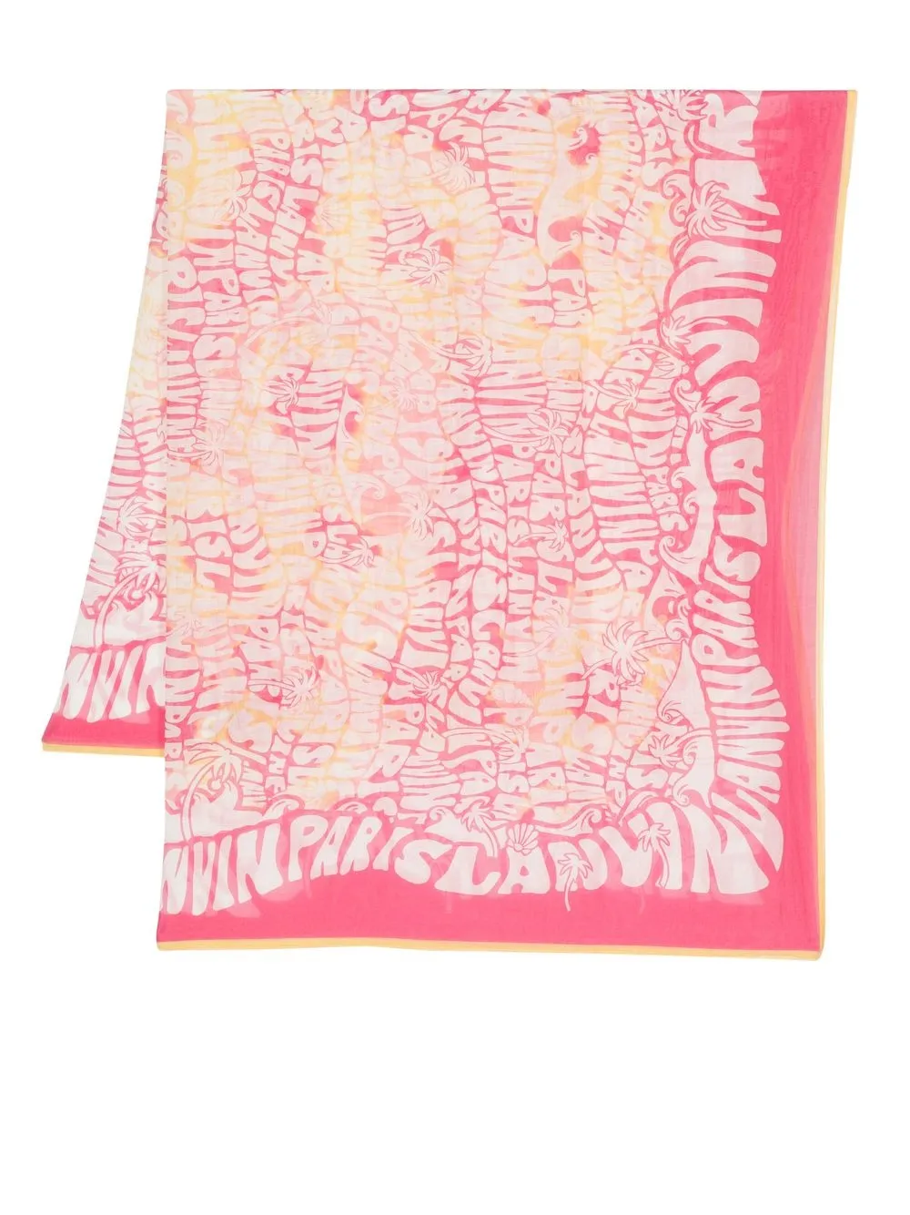 

Lanvin mascada con logo estampado - Rosado