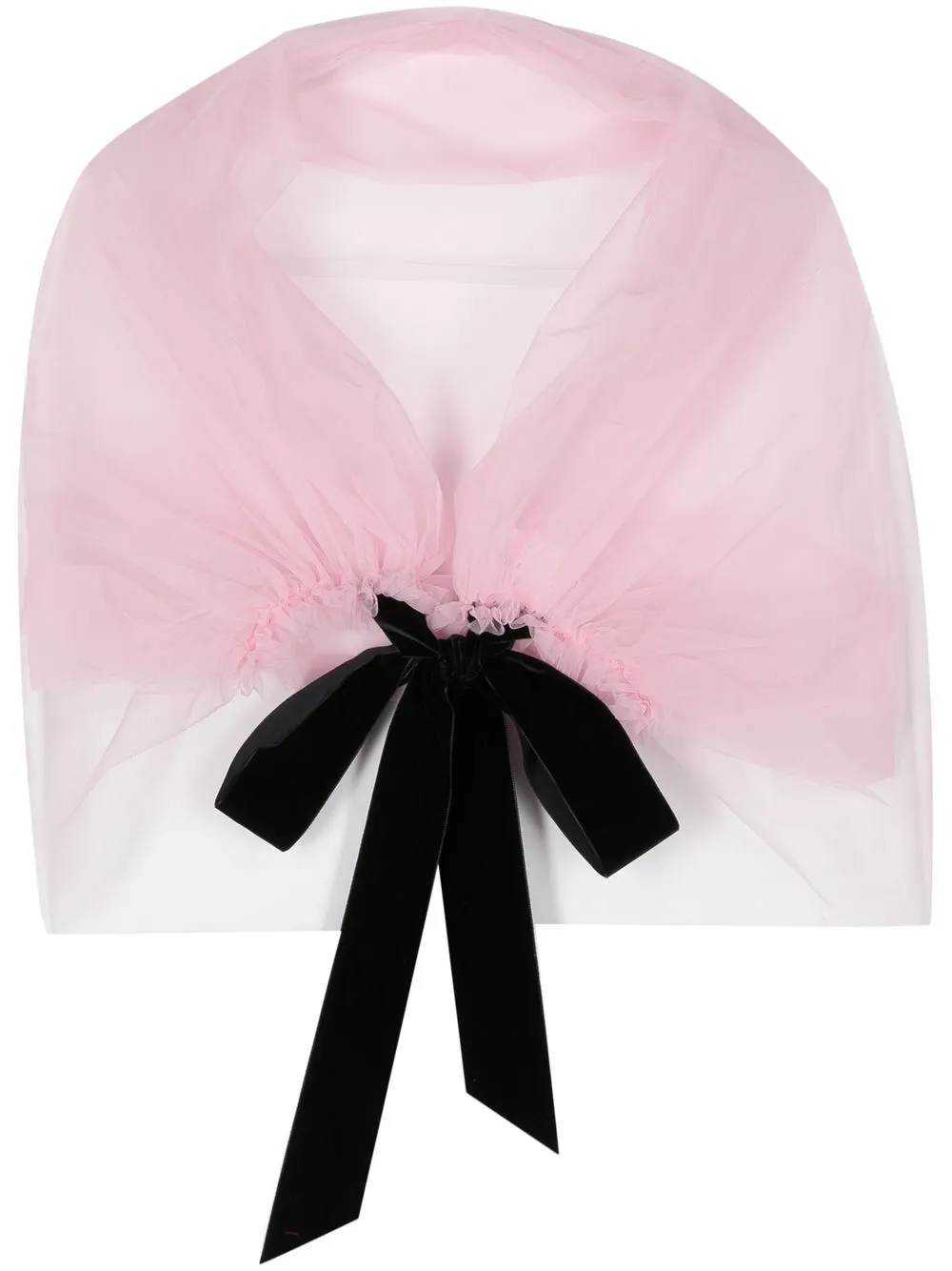 

Molly Goddard tie-fastening tulle shawl - Pink