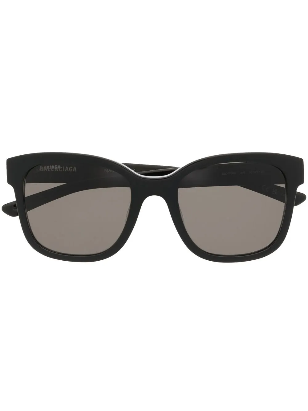 Balenciaga Eyewear スクエアフレーム サングラス - ブラック Balenciaga Eyewear スクエアフレーム サングラス - ブラック