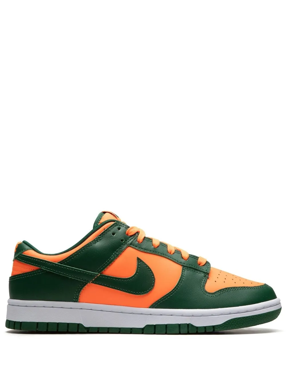 Nike Dunk Low "miami Hurricanes" Sneakers In Green