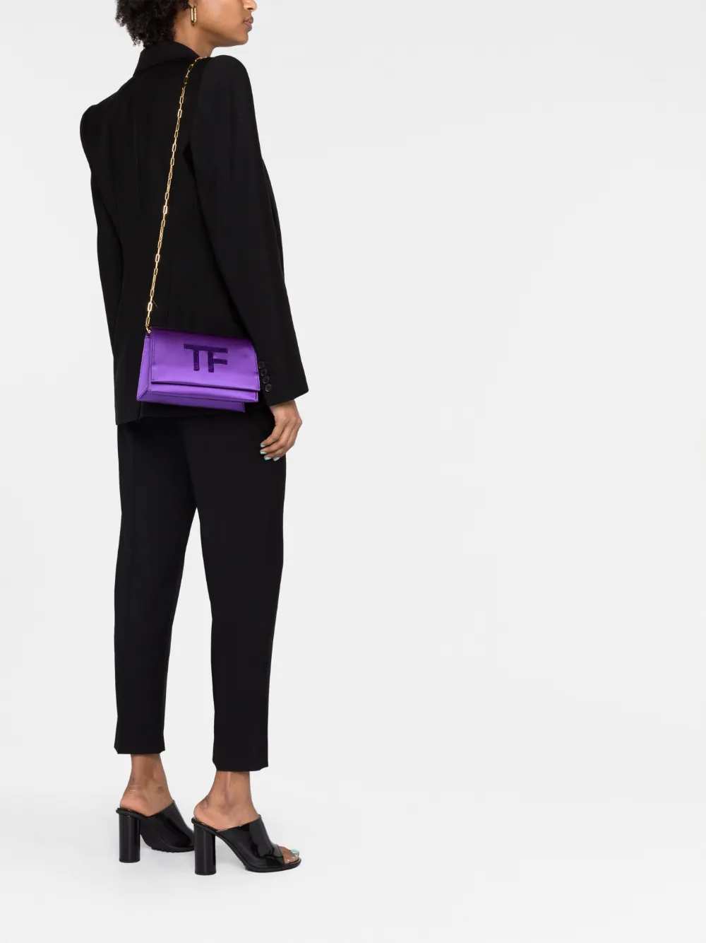 TOM FORD Crossbodytas met pailletten - Paars
