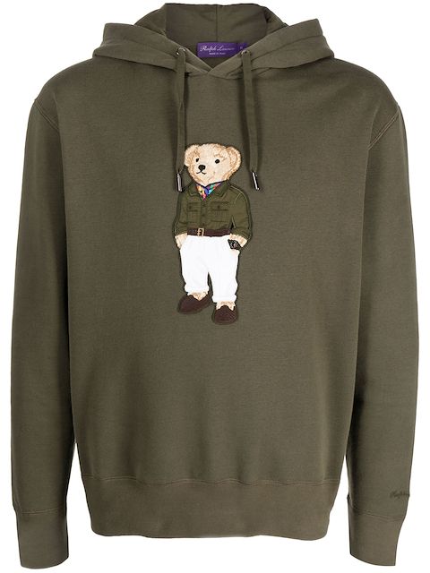 Ralph Lauren Purple Label Hoodie mit Teddy-Patch