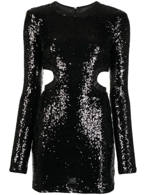 STAUD vestido Dolce bordado con lentejuelas