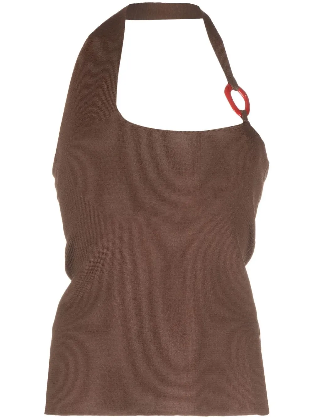 Sir Aude Asymmetrical Tank Top In Brown