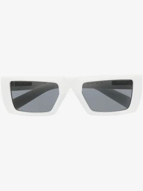 Prada Eyewear lunettes de soleil rectangulaires à logo