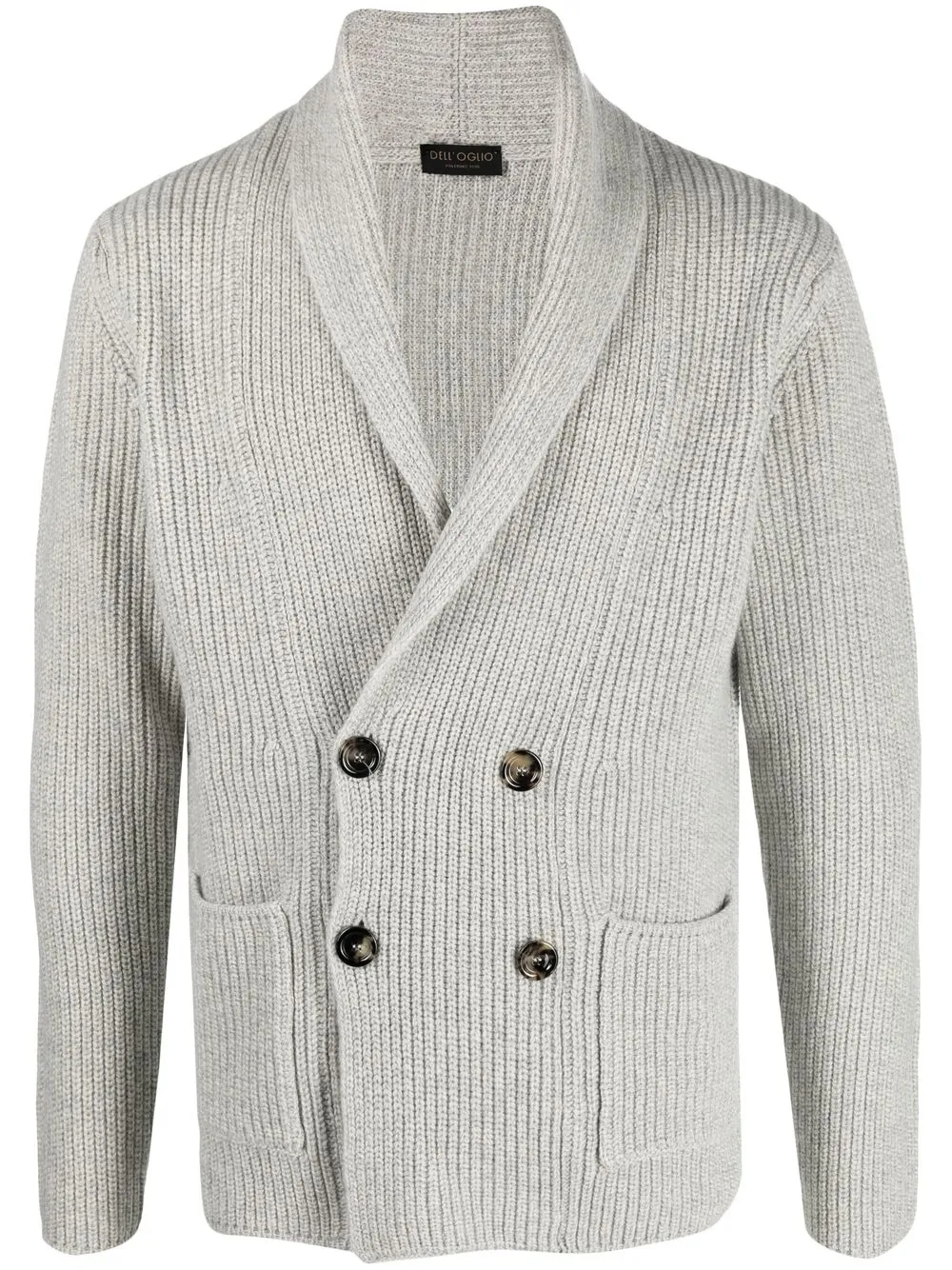 

Dell'oglio double-breasted knit cardigan - Grey