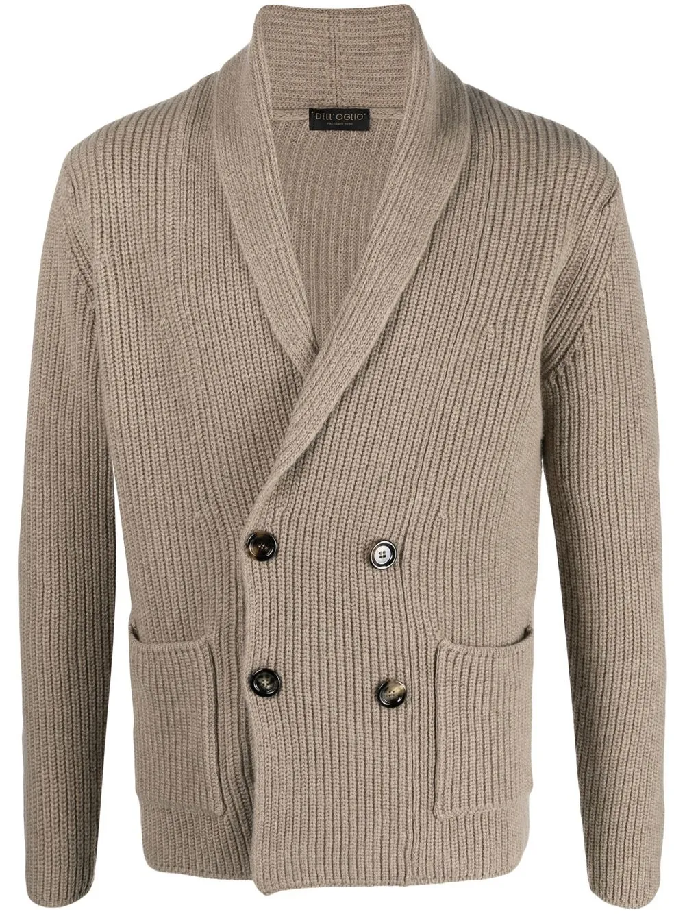 

Dell'oglio double-breasted knit cardigan - Neutrals