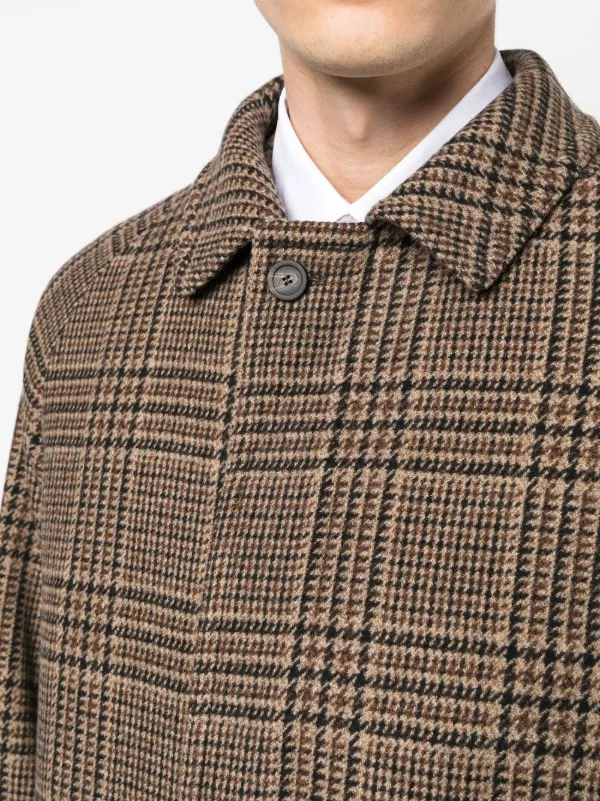 純銀刻印　銚子　457g/幅約17㎝　東Y7-0723⭐︎2Fトカト Tagliatore Checked single-breasted Coat | Brown | FARFETCH