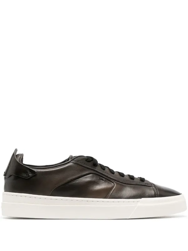 Santoni low top Leather Sneakers Brown FARFETCH TH