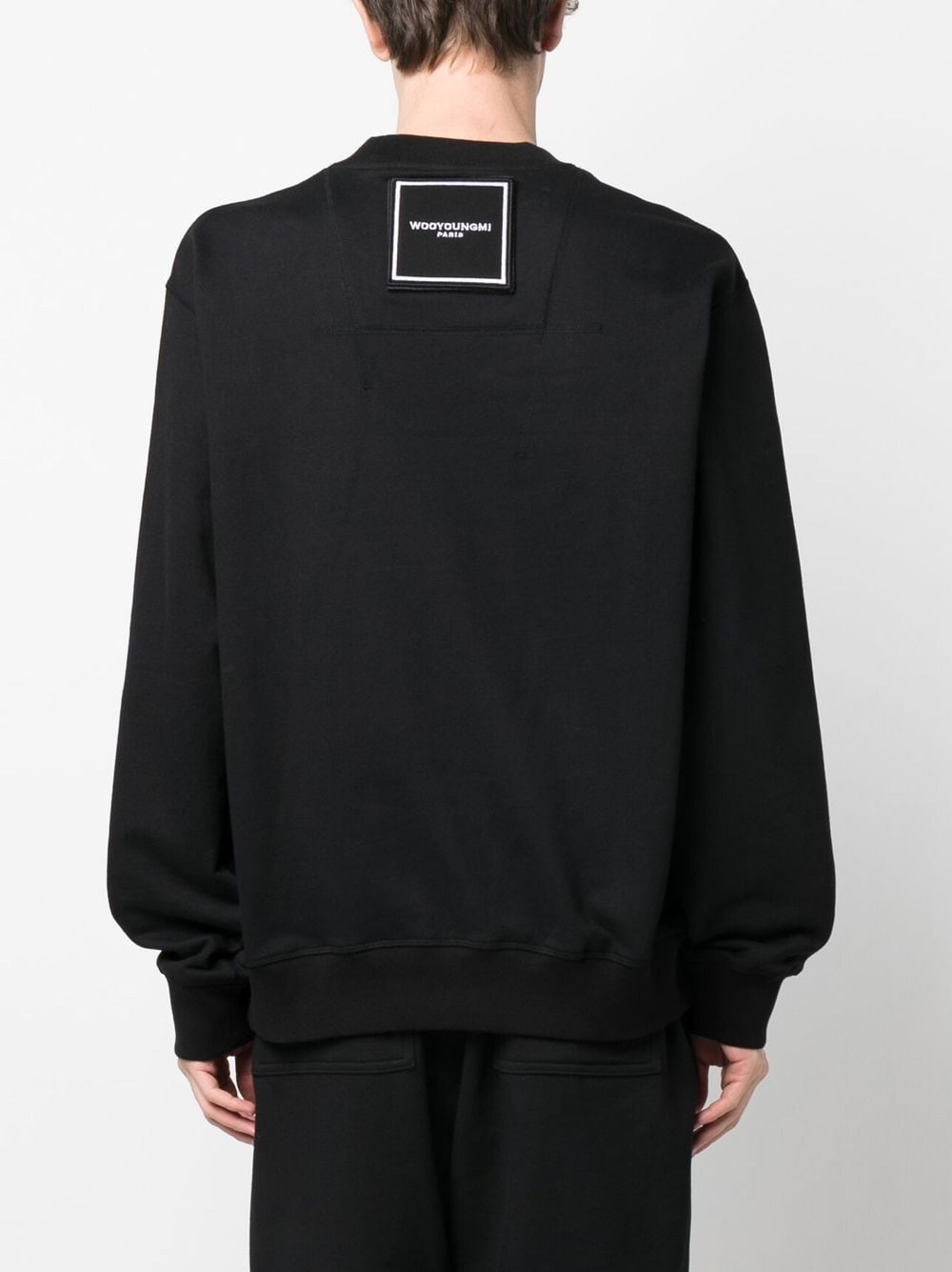 Shop Wooyoungmi Logo-embroidered Sweatshirt In Black
