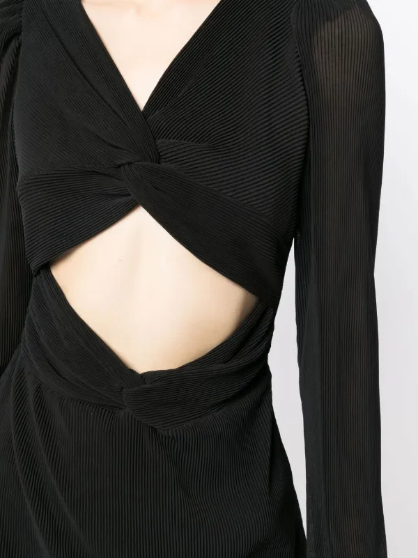 LoveShackFancy Nanita cut-out Mini Dress | Black | FARFETCH JO