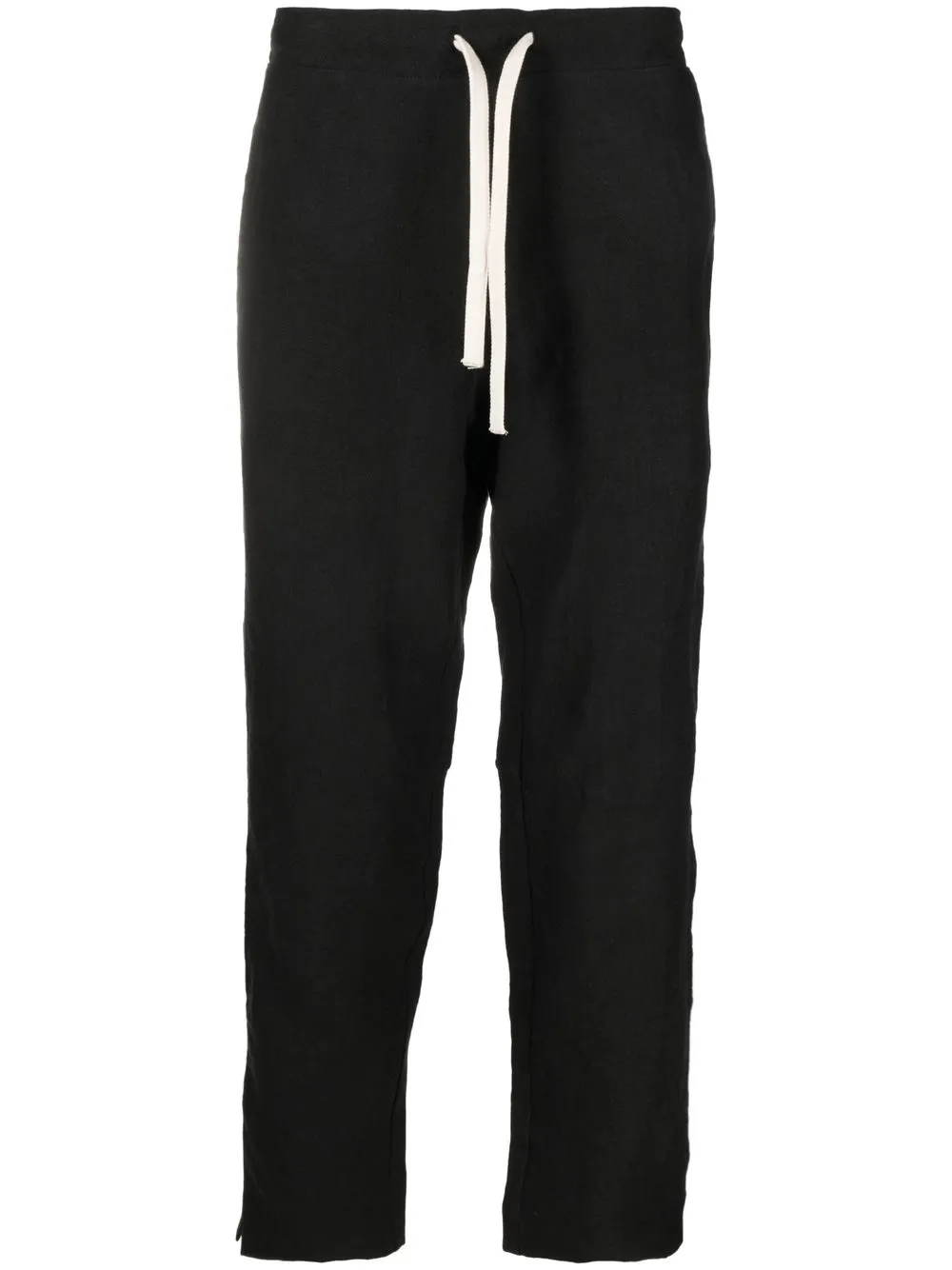 

Marané lightweight cropped linen trousers - Black